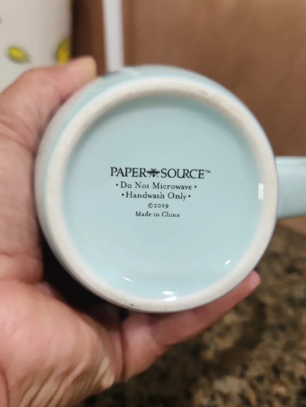 Paper Source Mint Green Mermaids Ceramic Mug - Strong Women Make Waves